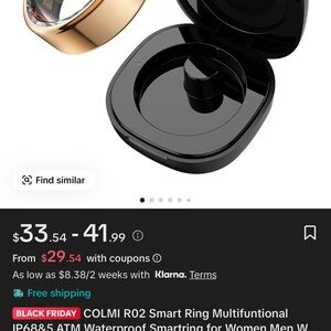 Colmi R02 Smart Ring Silver size 10